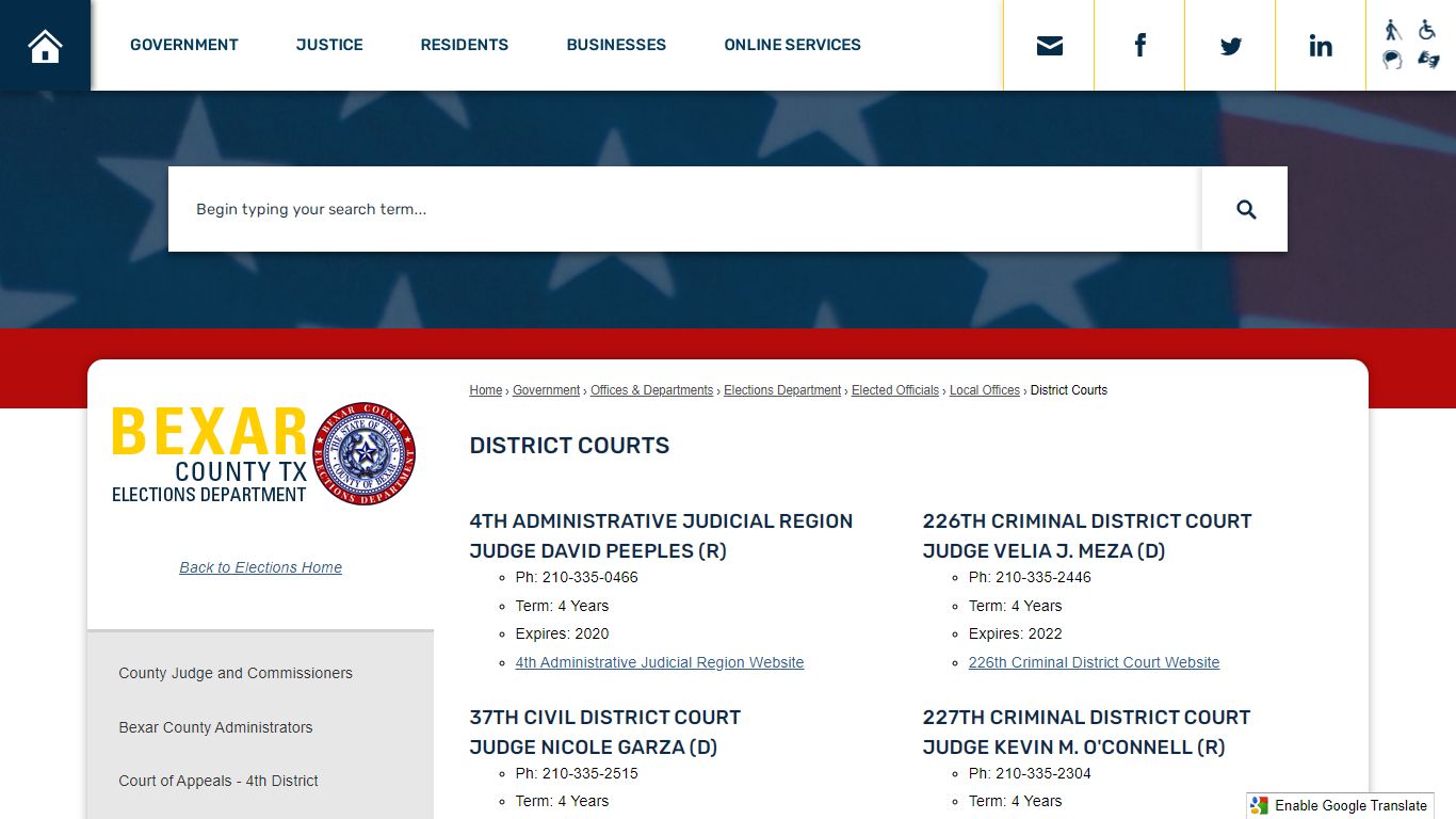 District Courts | Bexar County, TX - Official Website